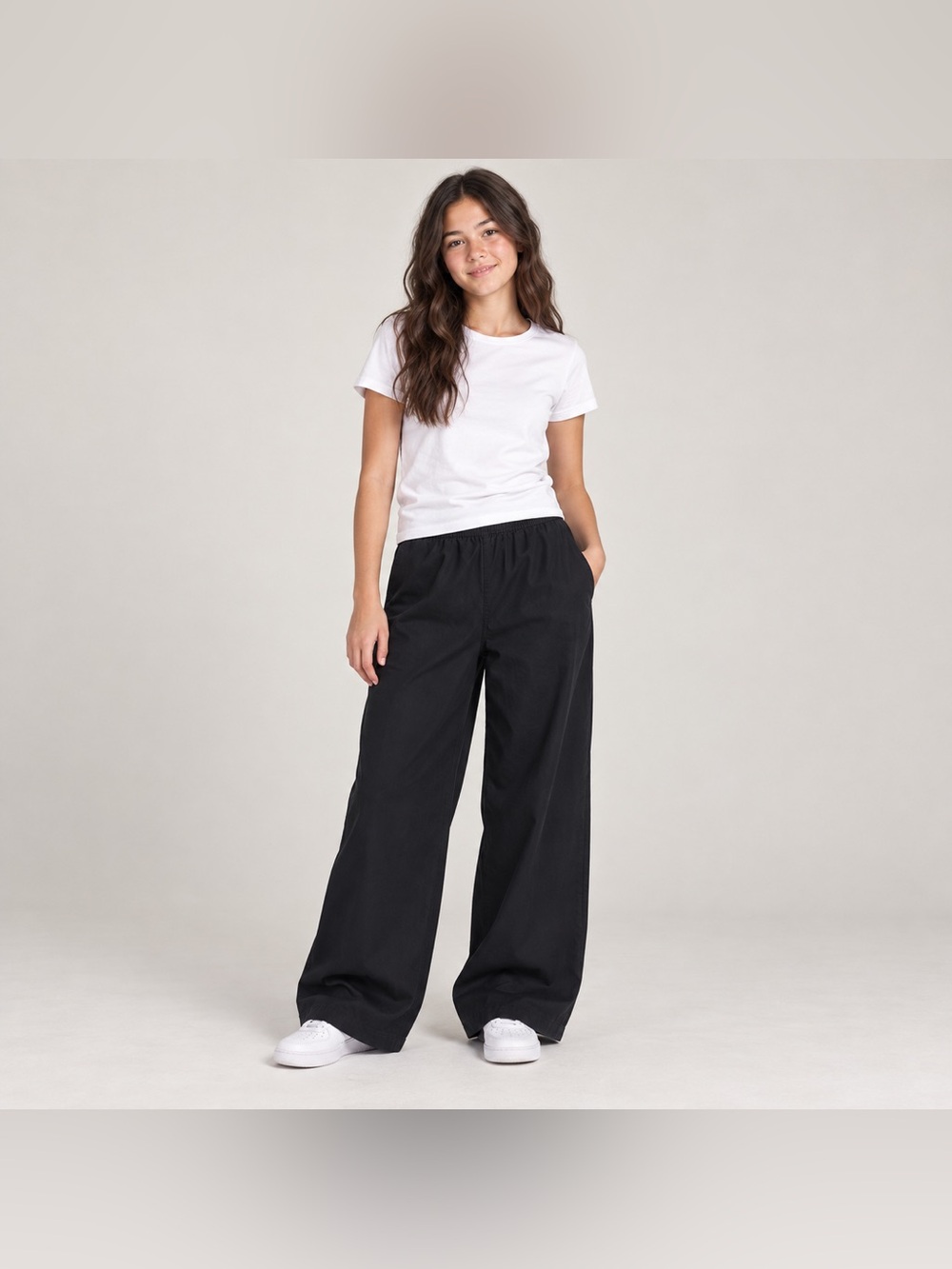 Old Navy Black Wide-Leg Pull-On Pants